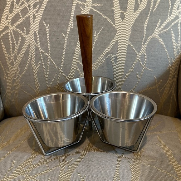 Mid-Century-Modern Rostfritt Stal of Sweden Condiment Caddy or Relish Server - Picture 1 of 10